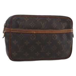 LOUIS VUITTON Monogram Compiegne 23 Clutch Bag M51847 LV Auth 154777